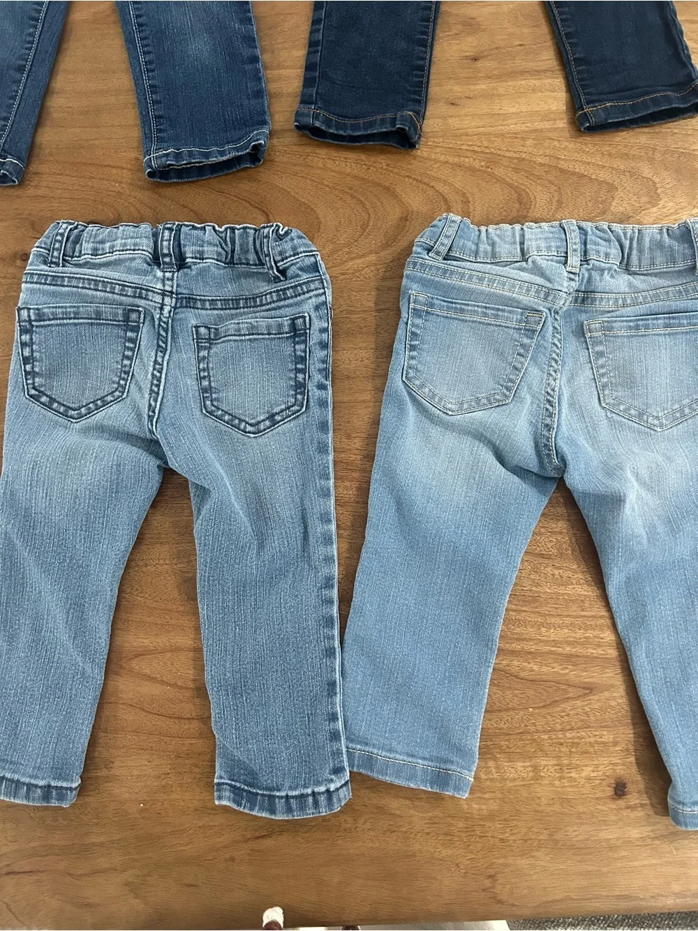 The Children's Place Girls' Mixed Denim & Black Bottoms - Blue & Black
